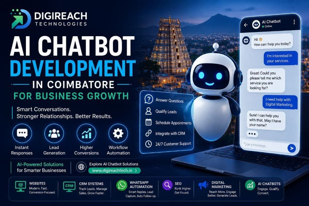 AI Chatbot Development in Coimbatore for Business Growth